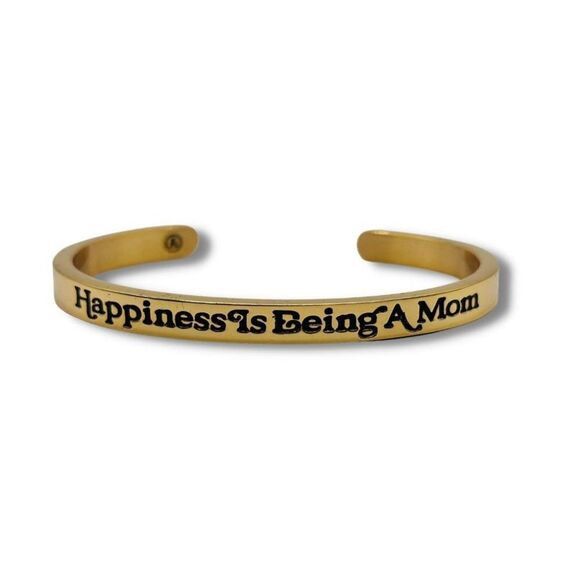 Alisa Michelle - Gold Cuff - Happiness is Being a Mom - NWT - Picture 1 of 3